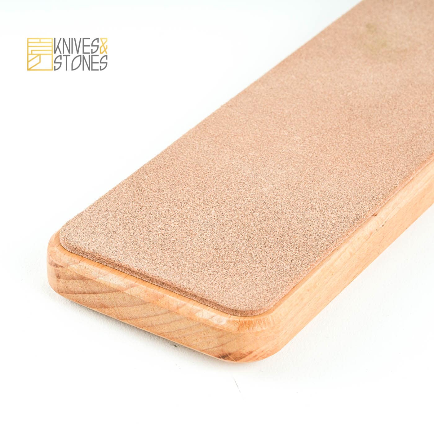 LeatherStropmediumb.jpg K&S Magnetic Leather Strop 24cm x 8cm - Medium Grit, view 2