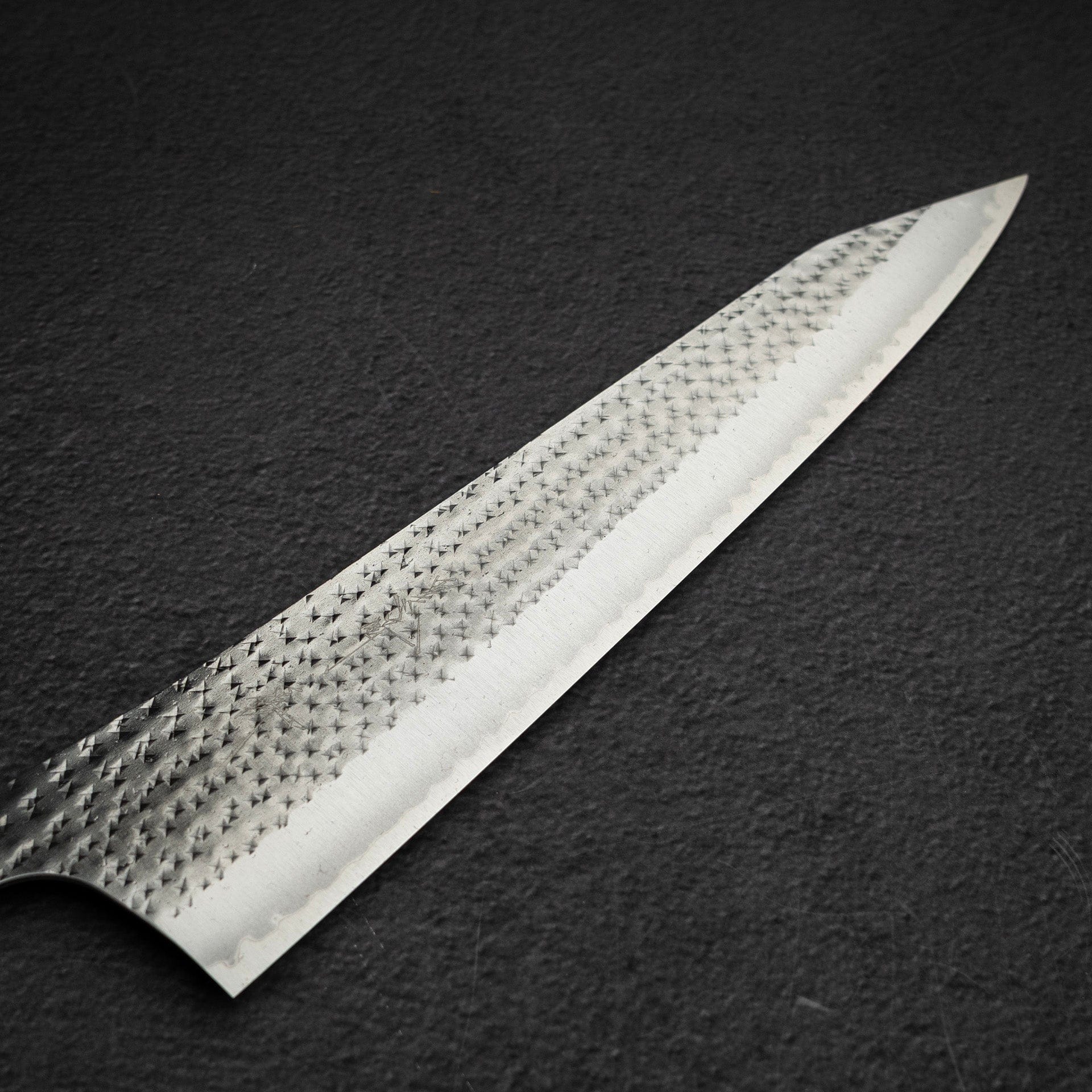 DSC_1333.jpg Kurosaki Kokusen Ei Aogami Super K tip Gyuto 270mm Turquoise White Ferrule, view 3