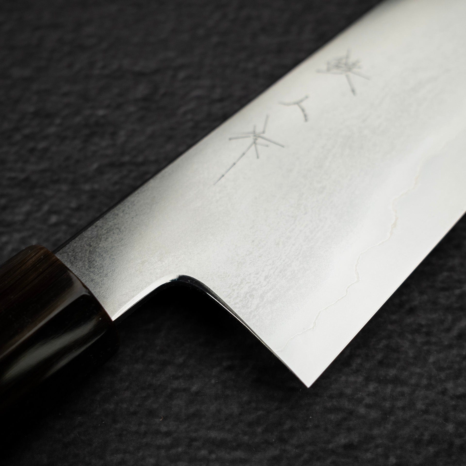 DSC_2097.jpg Tetsujin Ginsan Tanryusen (Metal Flow) K-Tip Gyuto 240mm, view 8