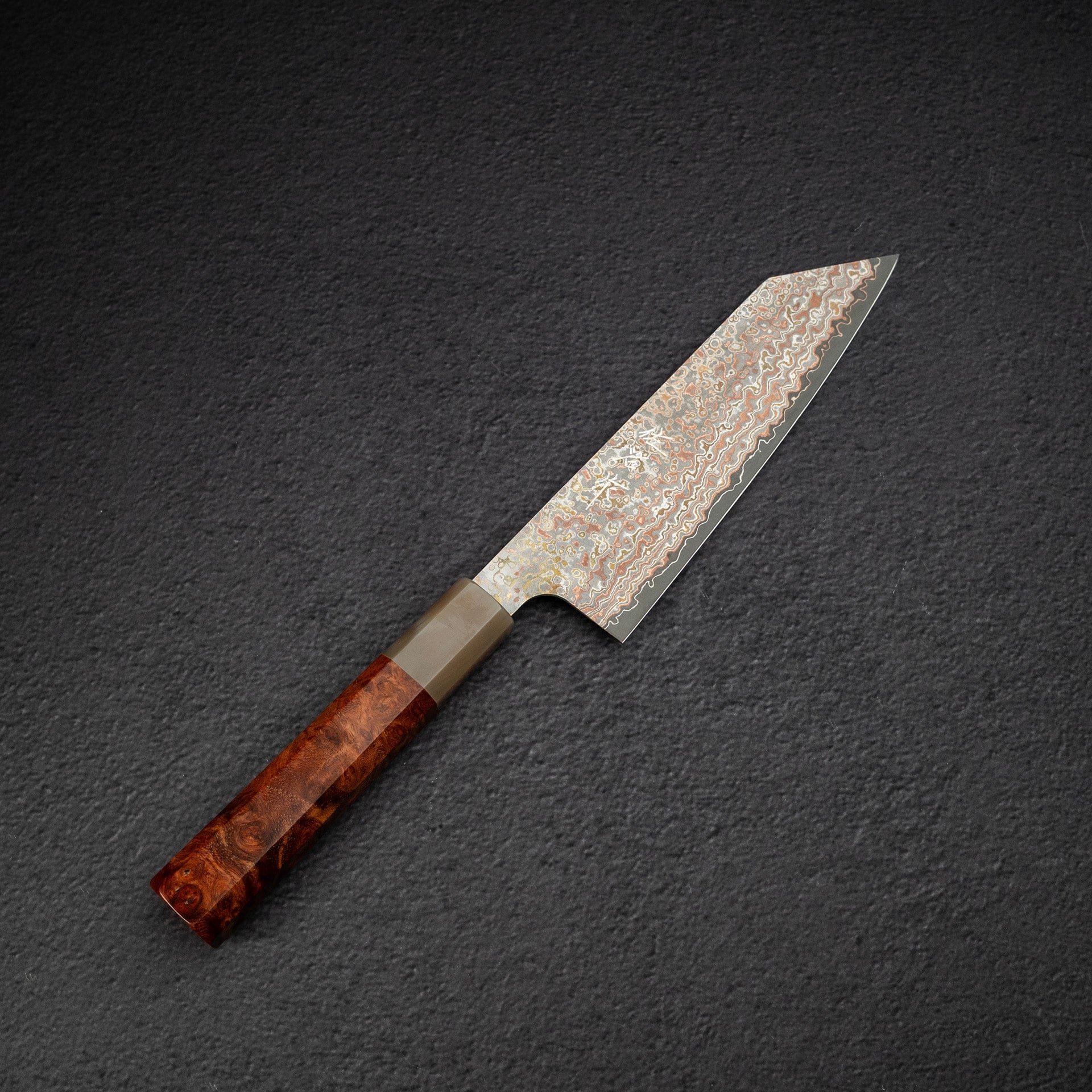 DSC_3114.jpg Takeshi Saji VG10 Rainbow Damascus Etched Bunka 165mm, view 2