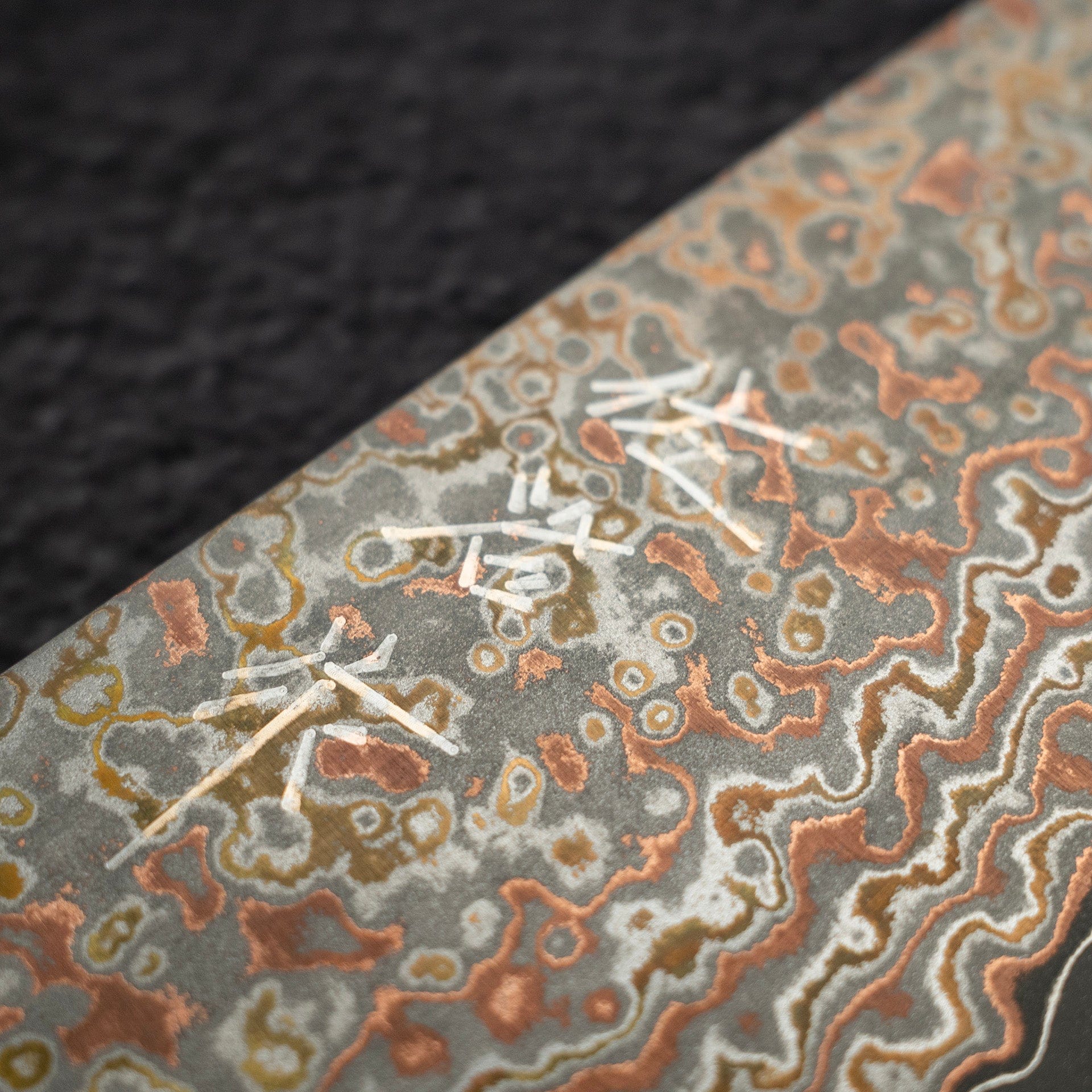 DSC_3117.jpg Takeshi Saji VG10 Rainbow Damascus Etched Bunka 165mm, view 5