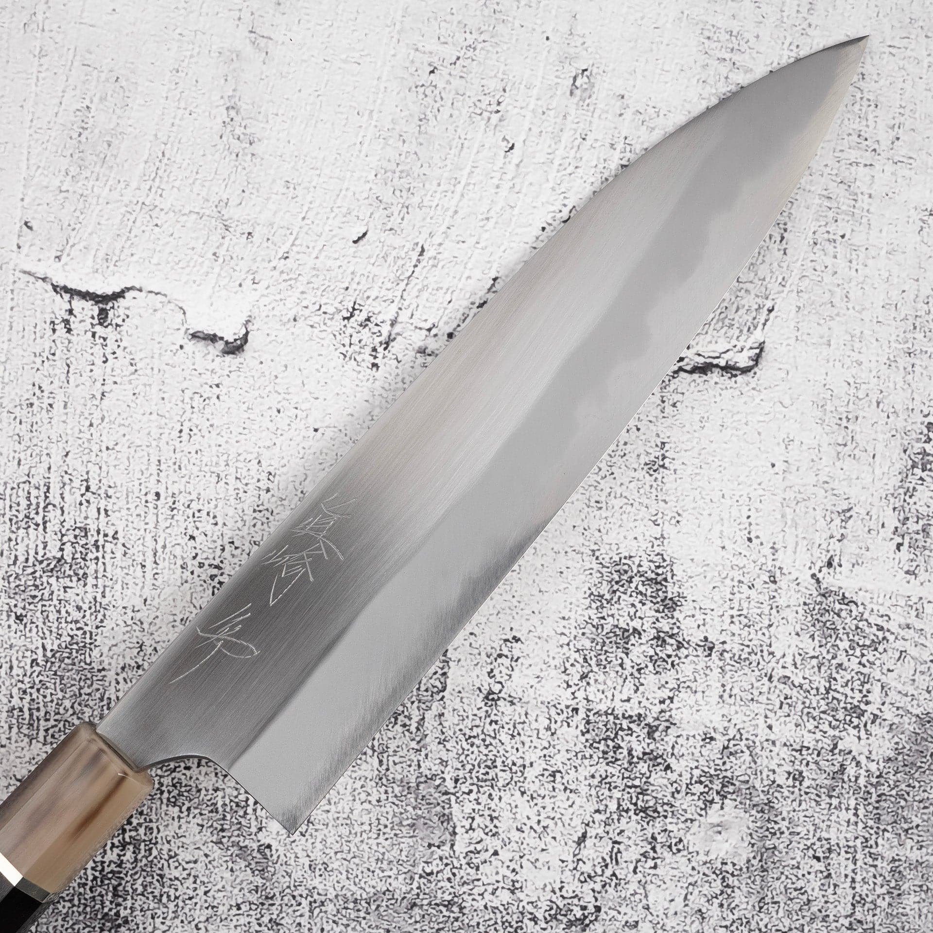 EOFY2025SPECIALMazakiWhite2Hon-SanmaiGyuto240mmwithSayab.jpg EOFY2025 SPECIAL: Mazaki White 2 Hon-Sanmai Gyuto 240mm with Saya, view 2