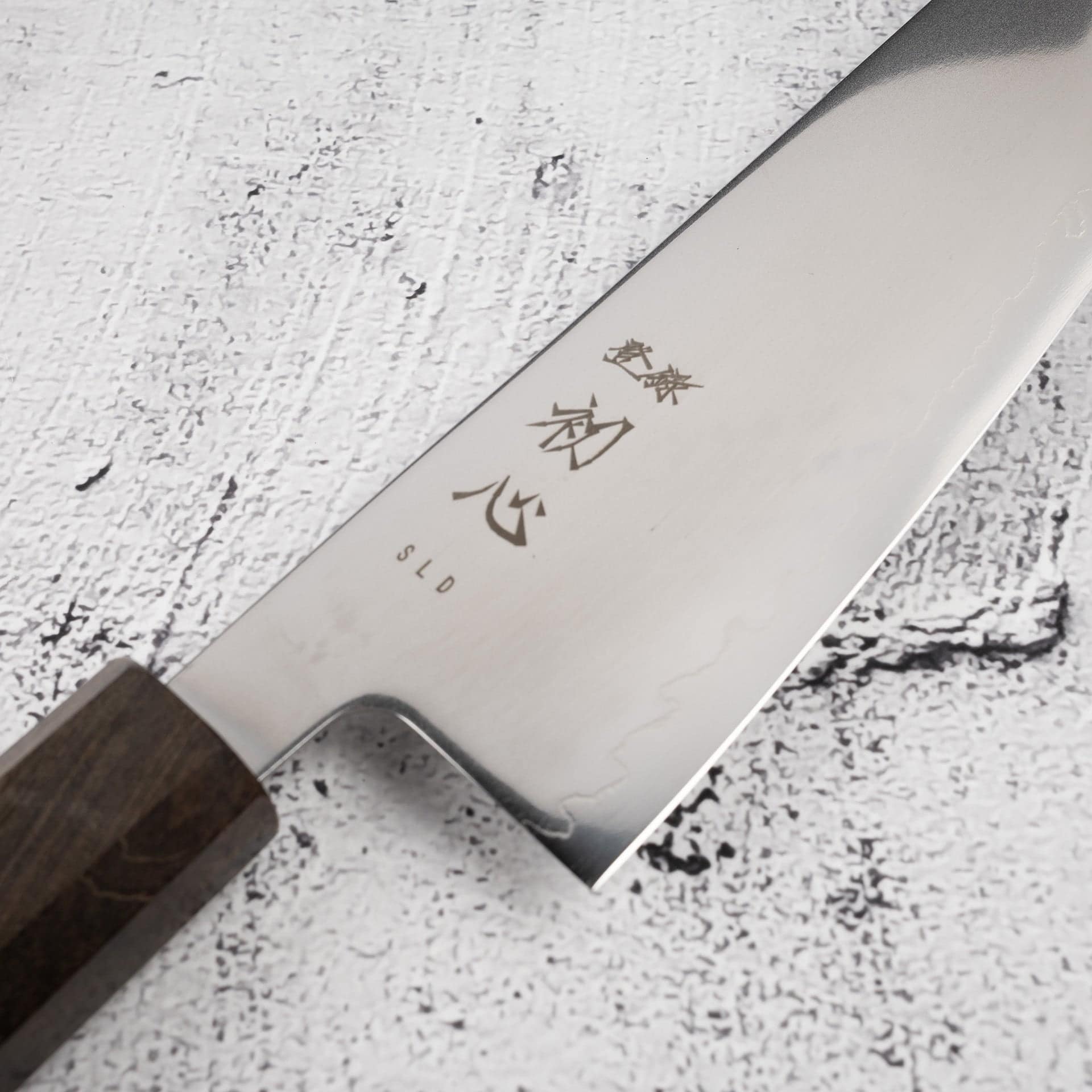 HatsukokoroHikariBunka170mmSLD-20250724-09.jpg Hatsukokoro Hikari SLD Santoku 170mm, view 4