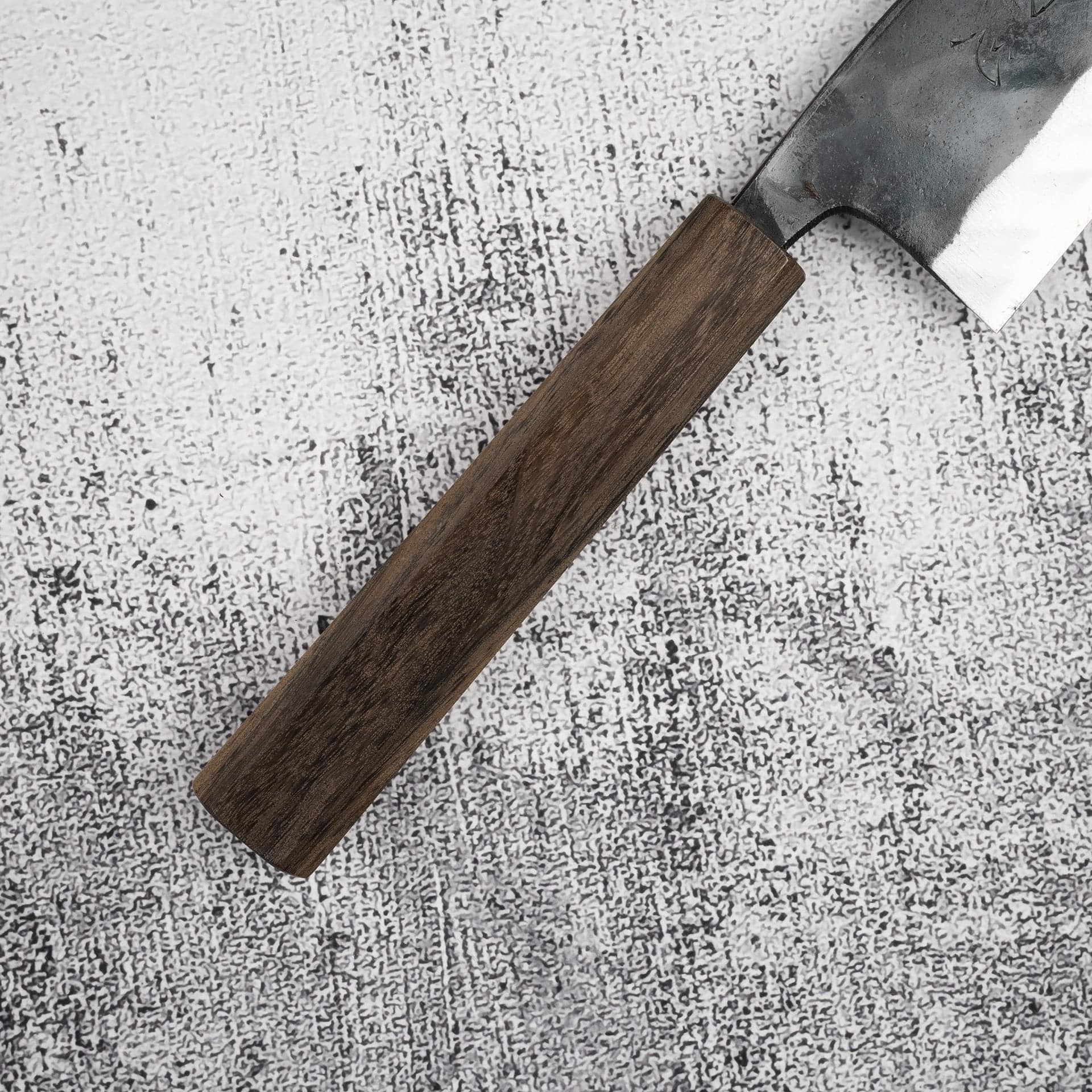 HatsukokoroKuronamiHakataK-tipNakiri-20250731-06.jpg Hatsukokoro Kuronami Blue 2 Hakata Style Bunka 165mm, view 2