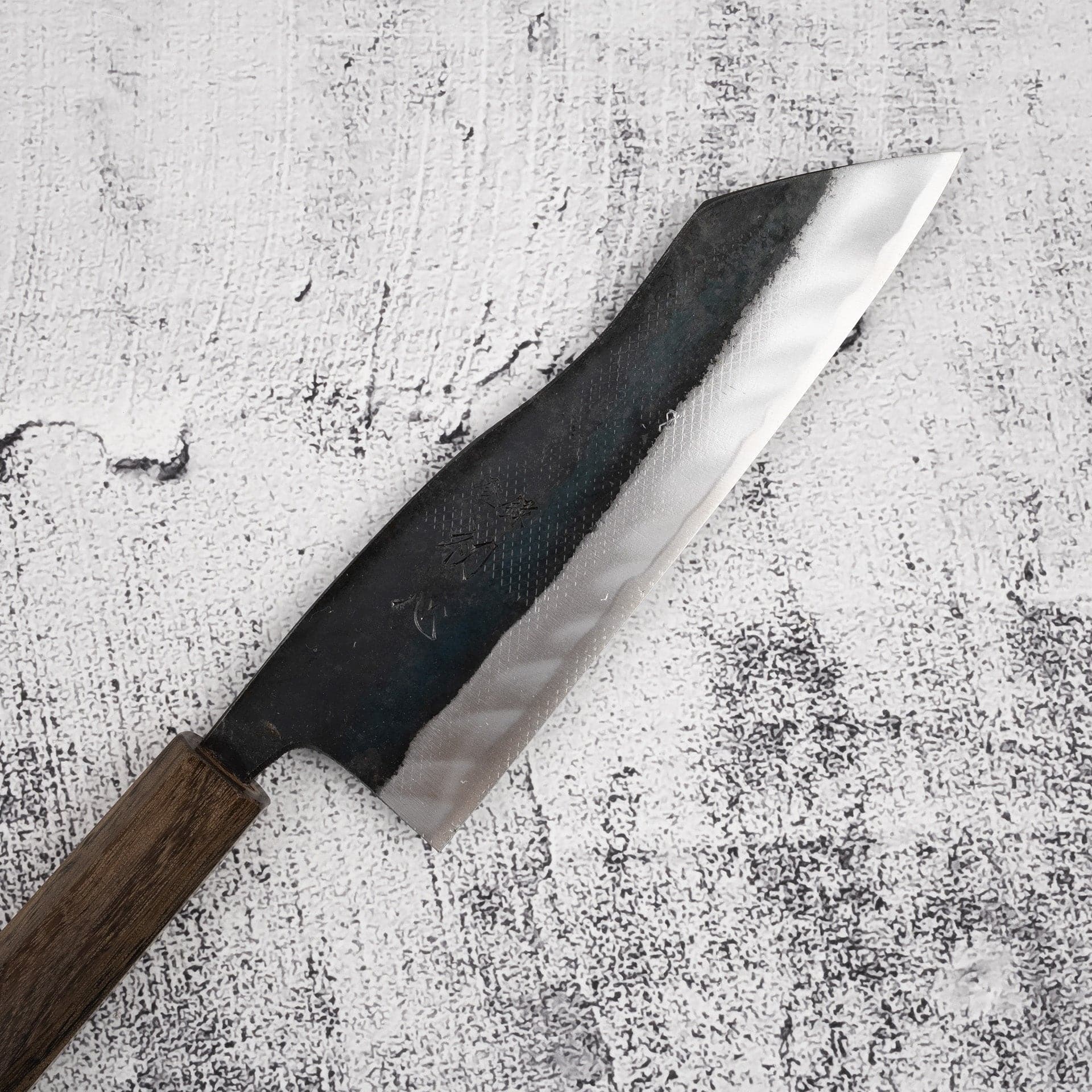 HatsukokoroKuronamiHakataK-tipNakiri-20250731-07.jpg Hatsukokoro Kuronami Blue 2 Hakata Style Bunka 165mm, view 3