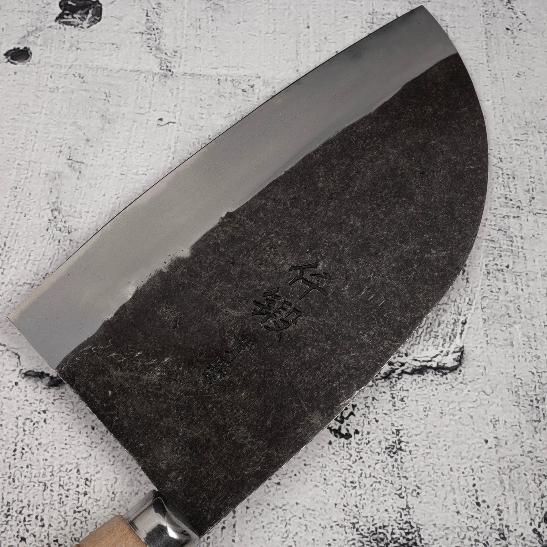 HatsukokoroSentanBlue2StainlessCladLargeSantoku190mmb.jpg Hatsukokoro Sentan Blue 2 Stainless Clad Large Santoku 190mm, view 3