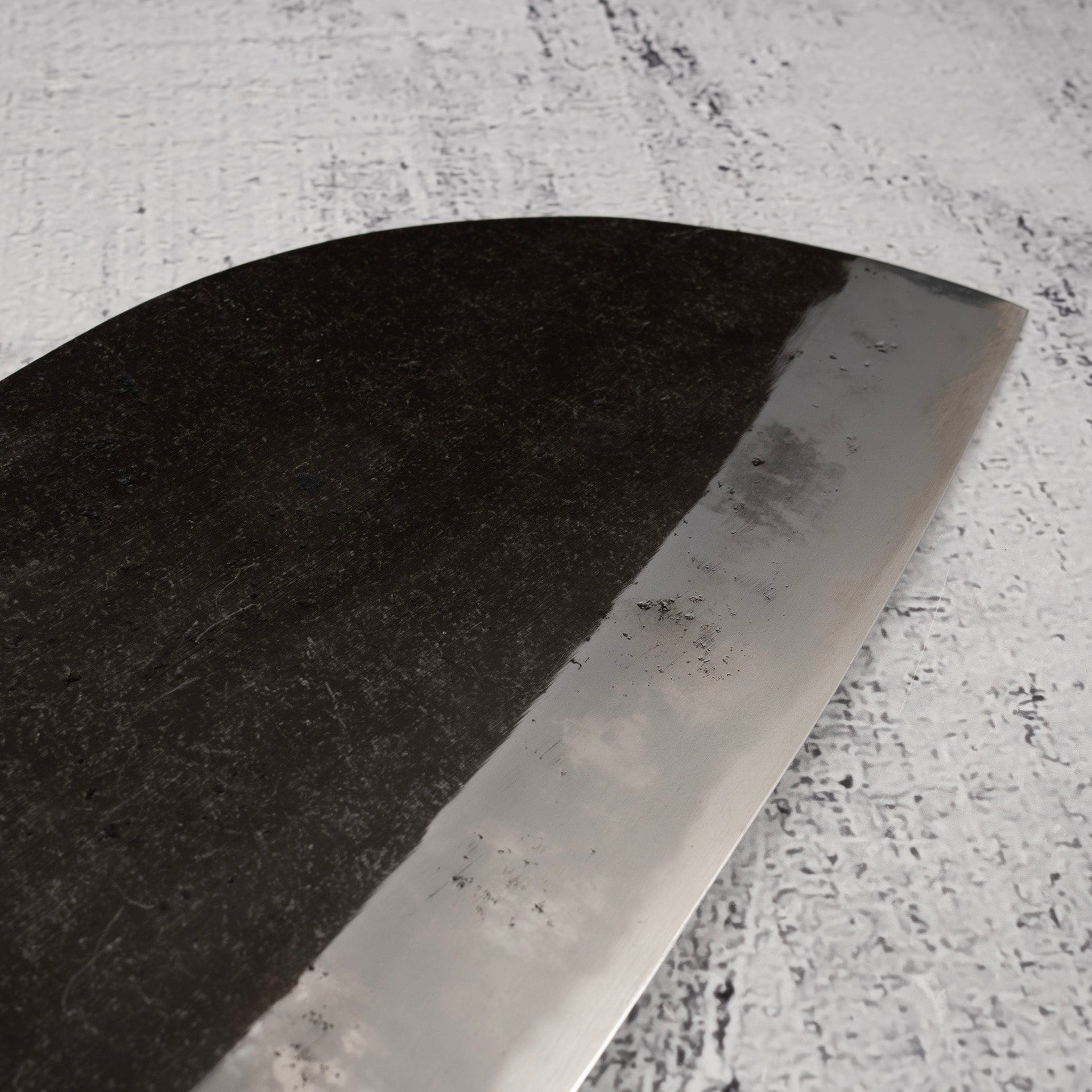 HatsukokoroSentanBlue2StainlessCladLargeSantoku190mmd.jpg Hatsukokoro Sentan Blue 2 Stainless Clad Large Santoku 190mm, view 4