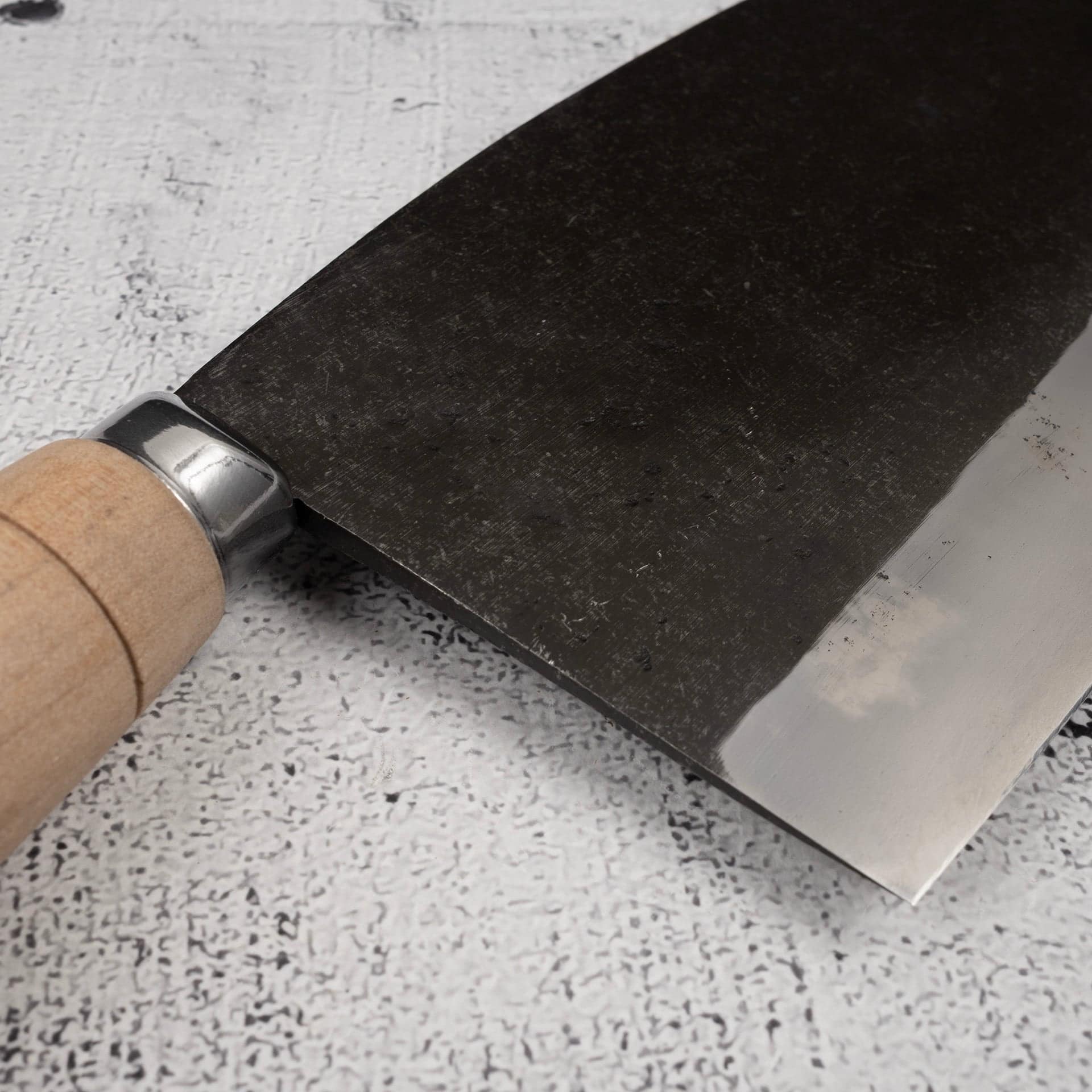 HatsukokoroSentanBlue2StainlessCladLargeSantoku190mme.jpg Hatsukokoro Sentan Blue 2 Stainless Clad Large Santoku 190mm, view 5