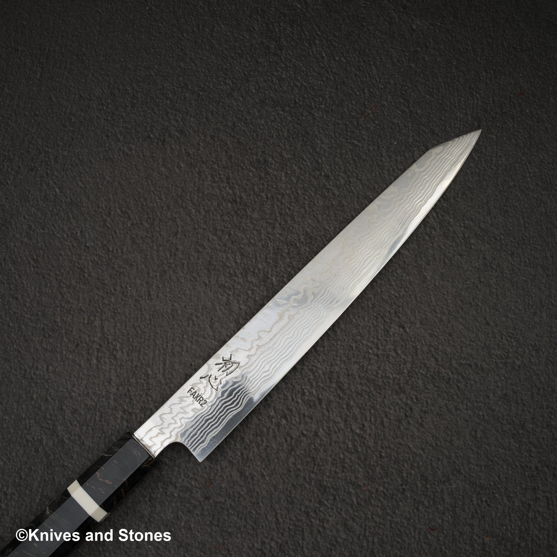 Hatsukokoro FAXR2 Damascus K-tip Sujihiki 240mm, view 3