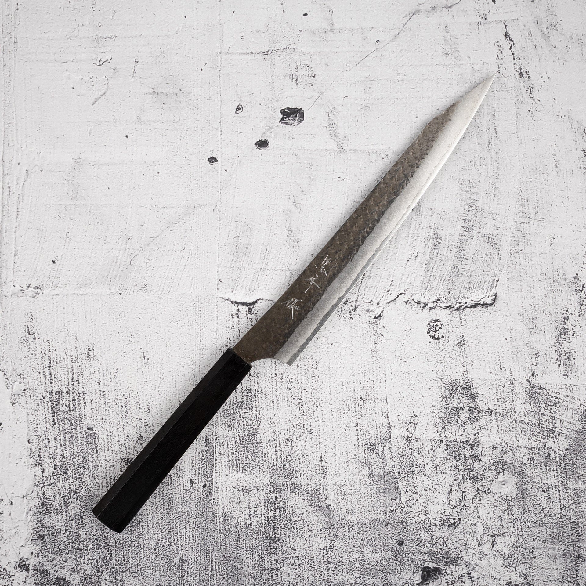 Kurosaki Kokusen Ei AS Sujihiki 240mm Aogami Super Ebony