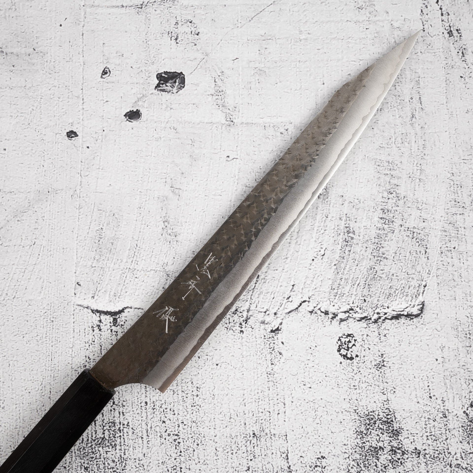 KurosakiASEISenkoSujihiki240mm-20250801-07.jpg Kurosaki Kokusen Ei AS Sujihiki 240mm Aogami Super Ebony, view 2