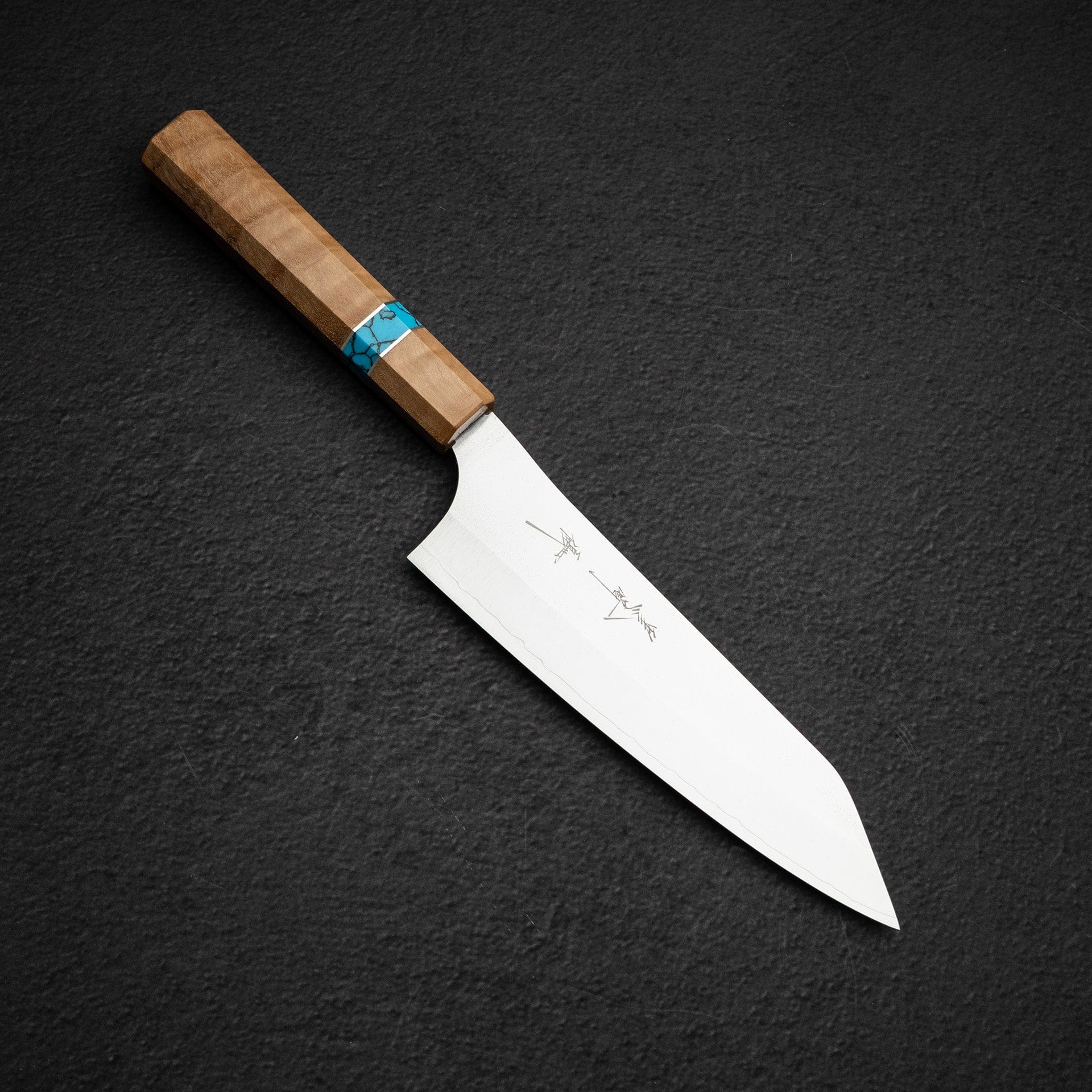 Kurosaki Gekko VG XEOS Bunka 165mm - Turquoise Ring