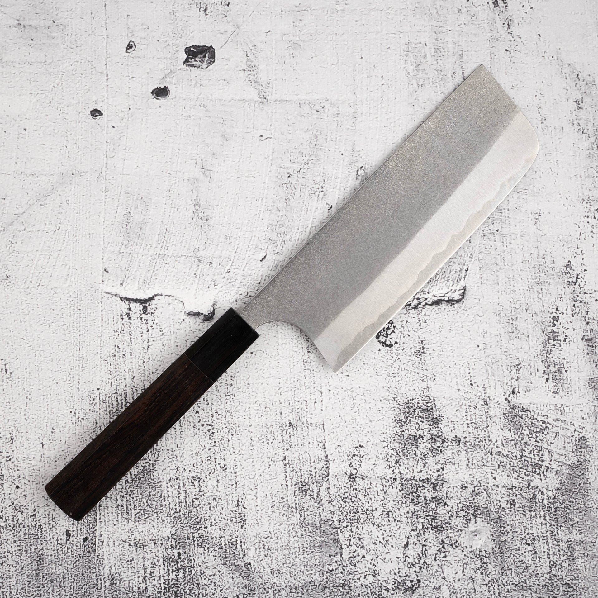 MasakageYukiWhite2Nakiri165mma.jpg Masakage Yuki White2 Stainless Clad Nakiri 165mm, view 2