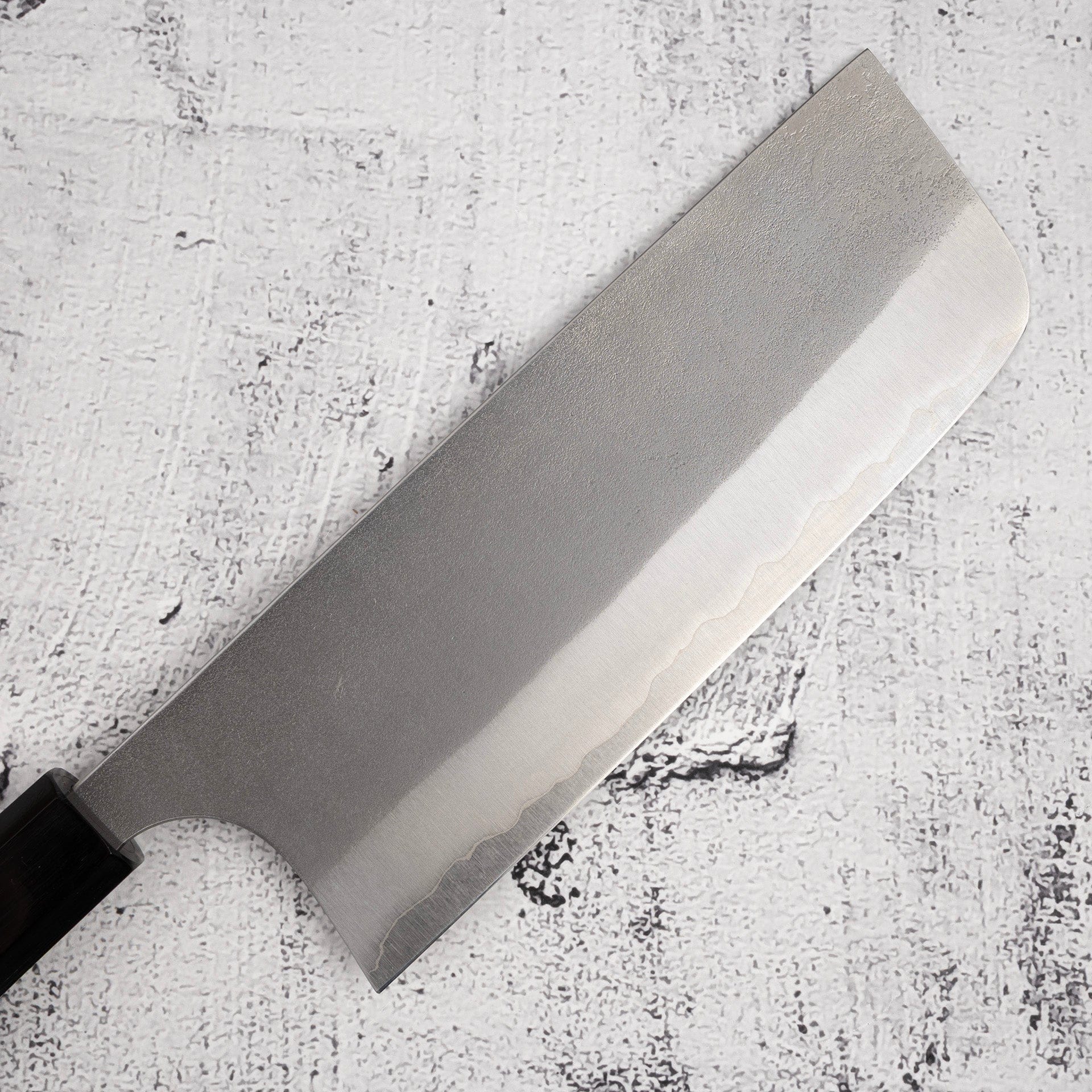MasakageYukiWhite2Nakiri165mmb.jpg Masakage Yuki White2 Stainless Clad Nakiri 165mm, view 3