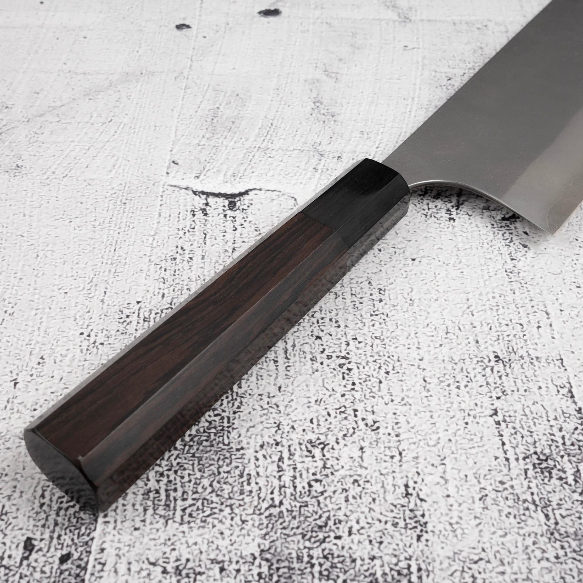 MasakageYukiWhite2Nakiri165mme.jpg Masakage Yuki White2 Stainless Clad Nakiri 165mm, view 5