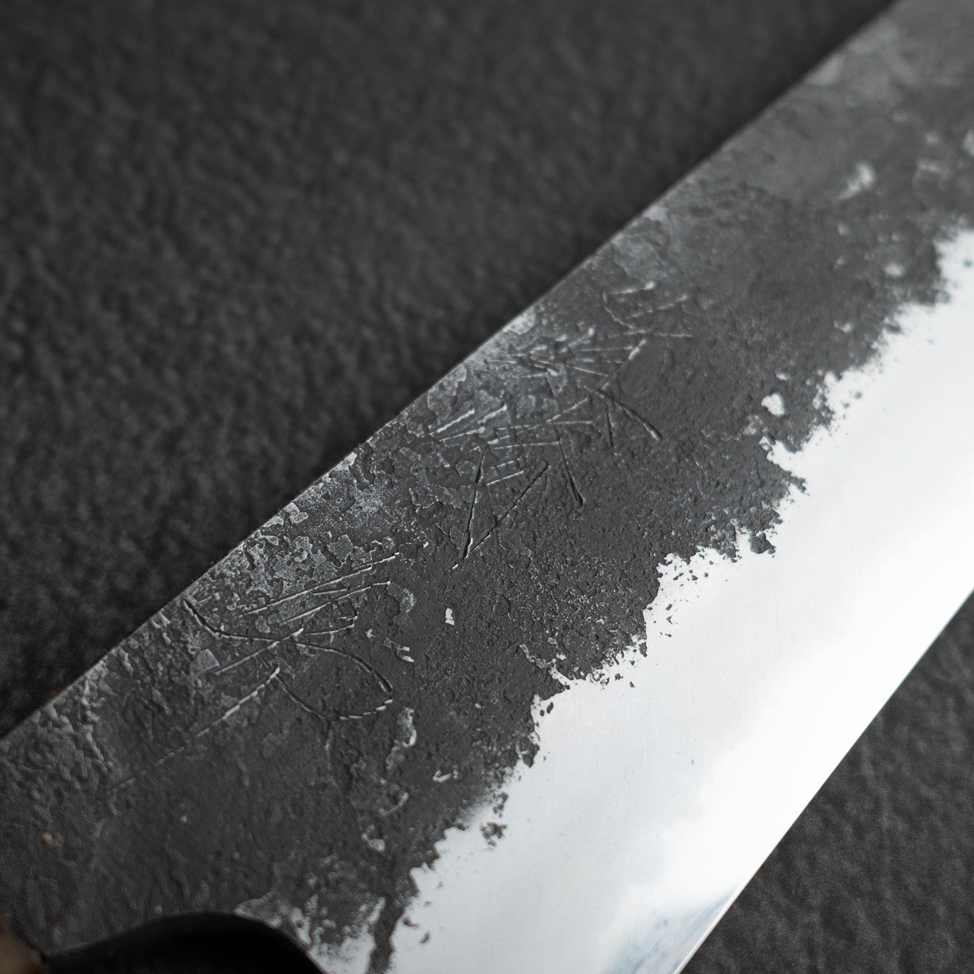 MazakiWhite2KurouchiGyuto210mmd_93fc2f77-a13c-459f-b65c-1a2aaf858409.jpg Mazaki White 2 Kurouchi Gyuto 210mm, view 4