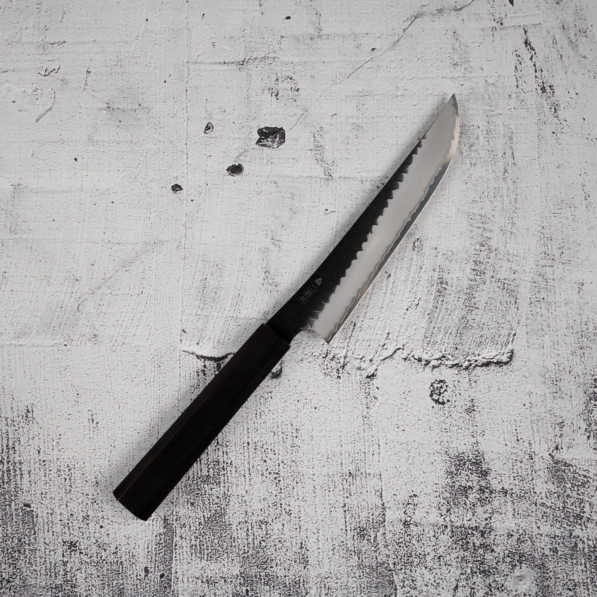 Nigara SG2 KU Butcher 165mm Kurouchi Tsuchme Ebony
