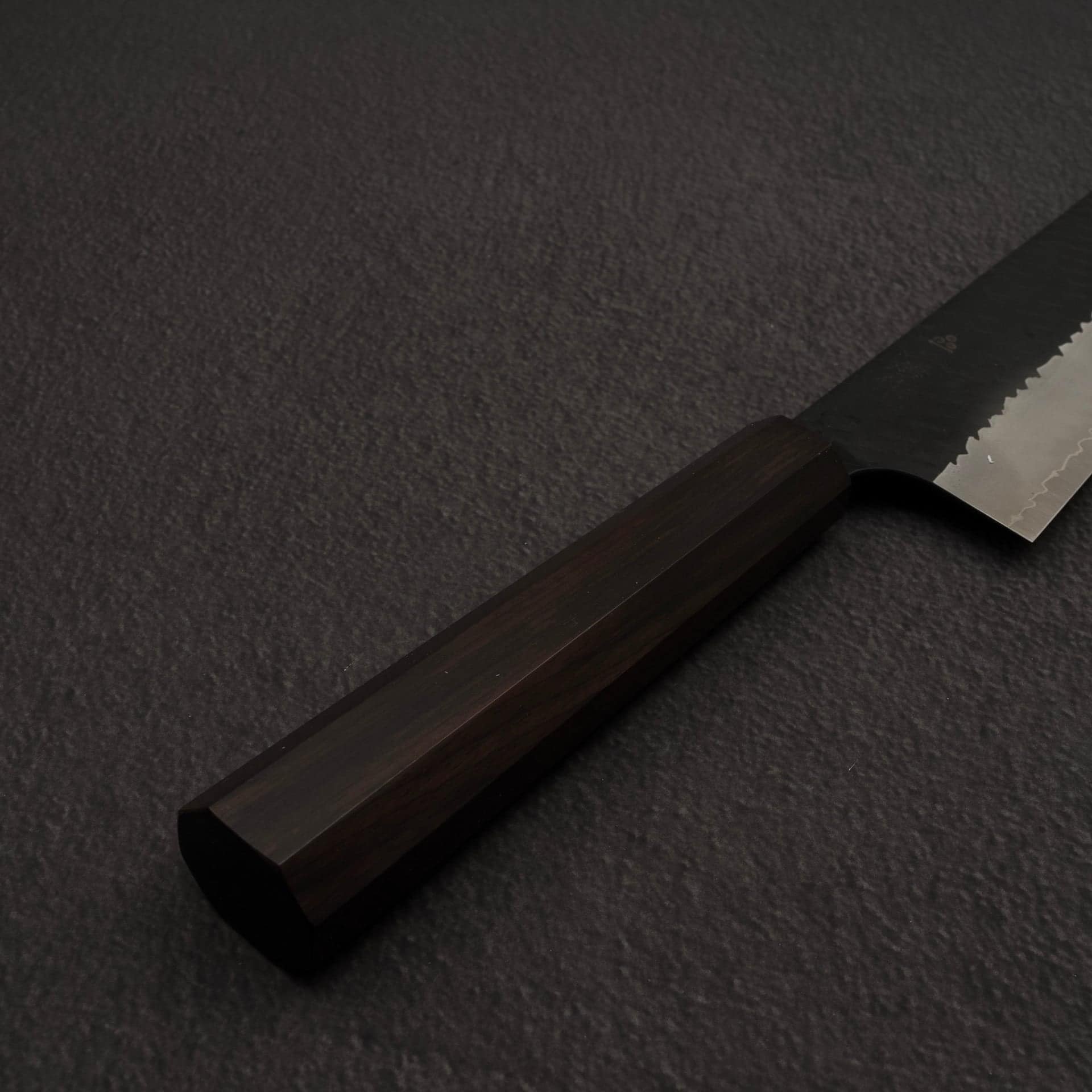 Nigara SG2 Tsuchime Kurouchi K-tip Gyuto 270mm Ebony Handle, view 4