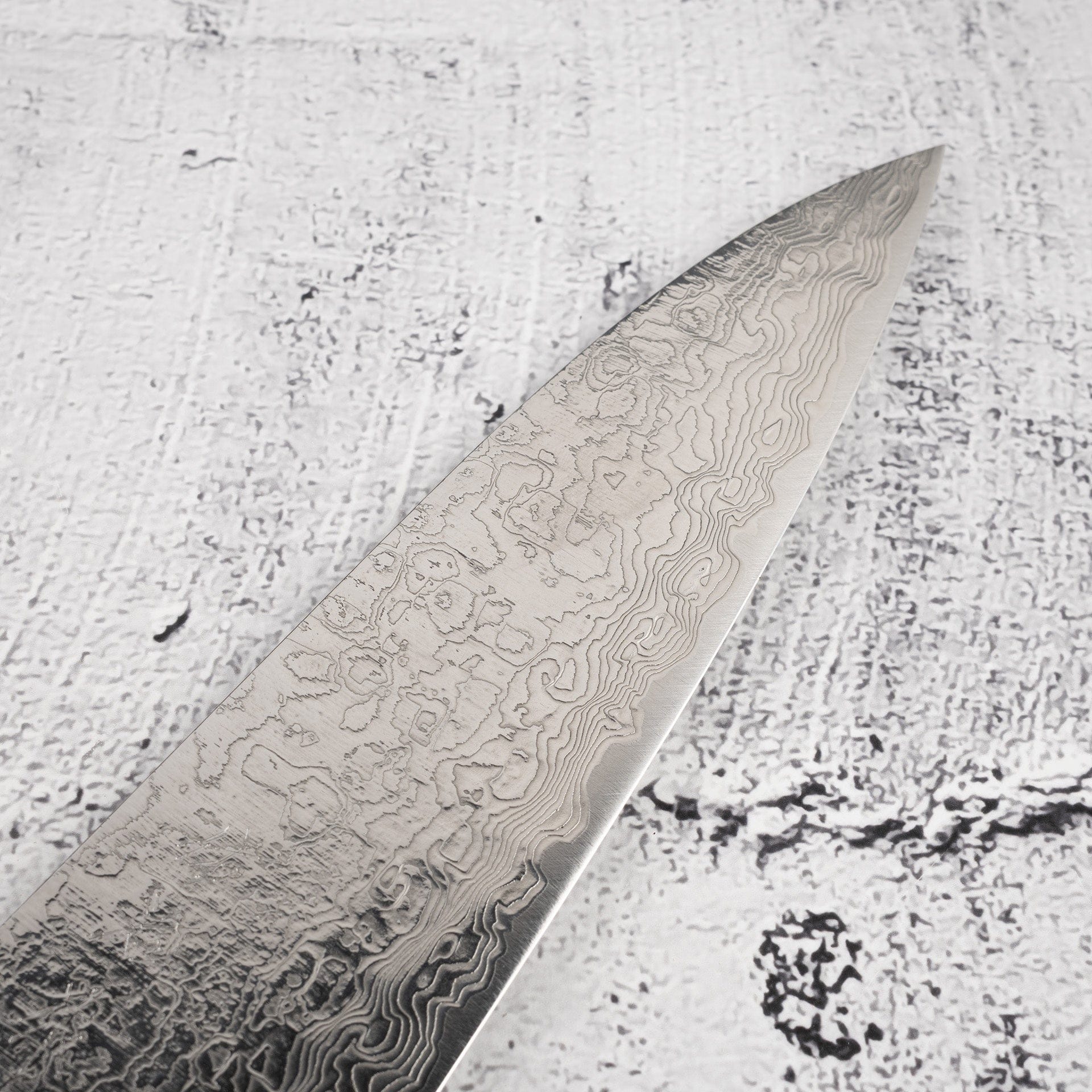 SajiDiamondDamascusSG2Gyuto180mmWesternIronwood-20250801-10.jpg Takeshi Saji SG2 Diamond Damascus Gyuto 180mm Ironwood Handle, view 4
