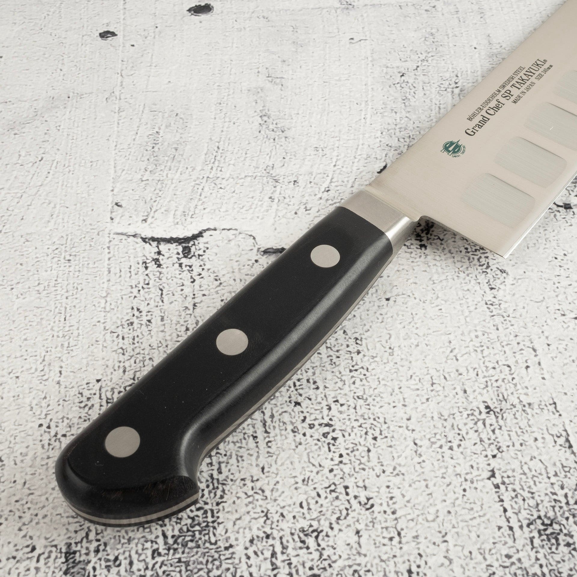 SakaiTakayukiGrandChefSPGyuto240mme.jpg Sakai Takayuki Grand Chef SP Gyuto 240mm, view 5