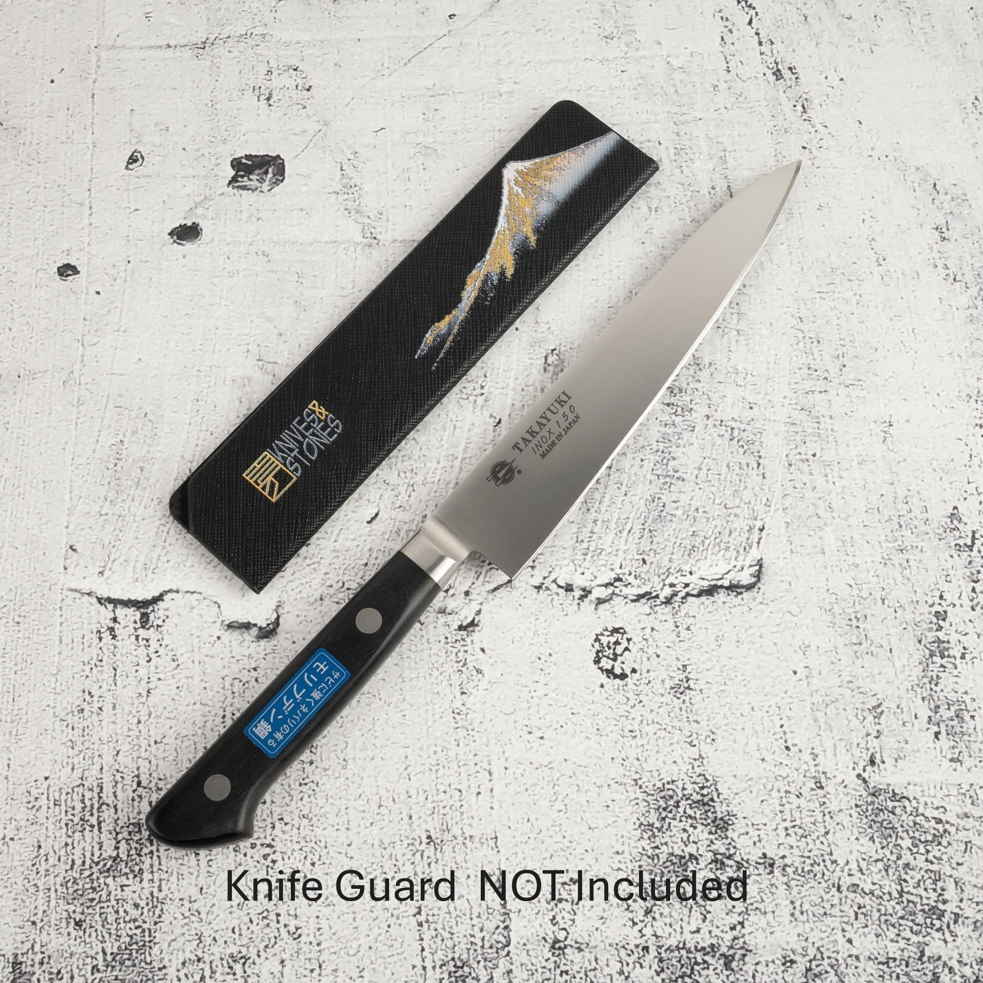 SakaiTakayukiINOXStainlessPetty150mm6.jpg Sakai Takayuki INOX Stainless Petty 150mm with Western Handle, view 5