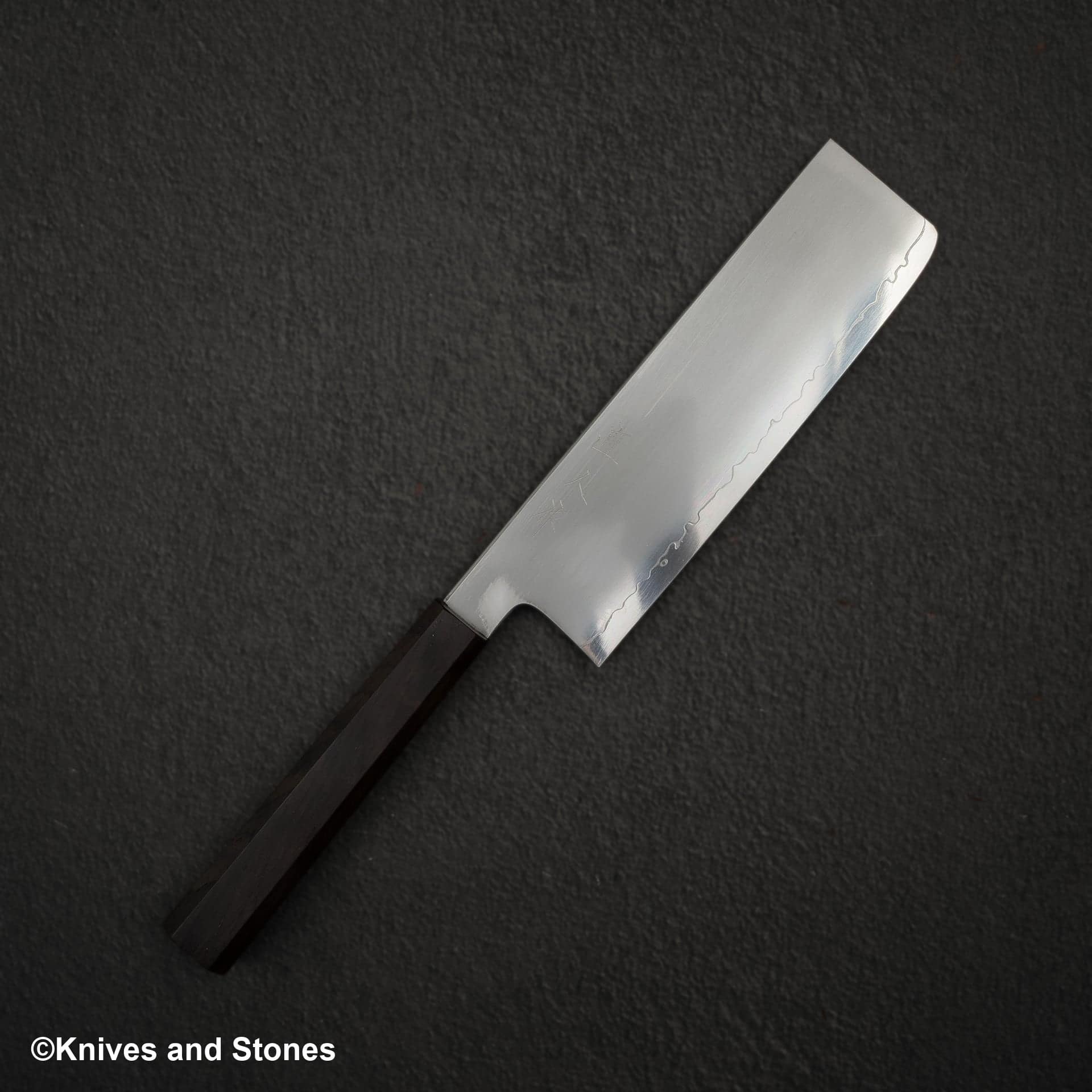 Tetsujin Blue 2 Kasumi Nakiri 180mm Ebony Handle