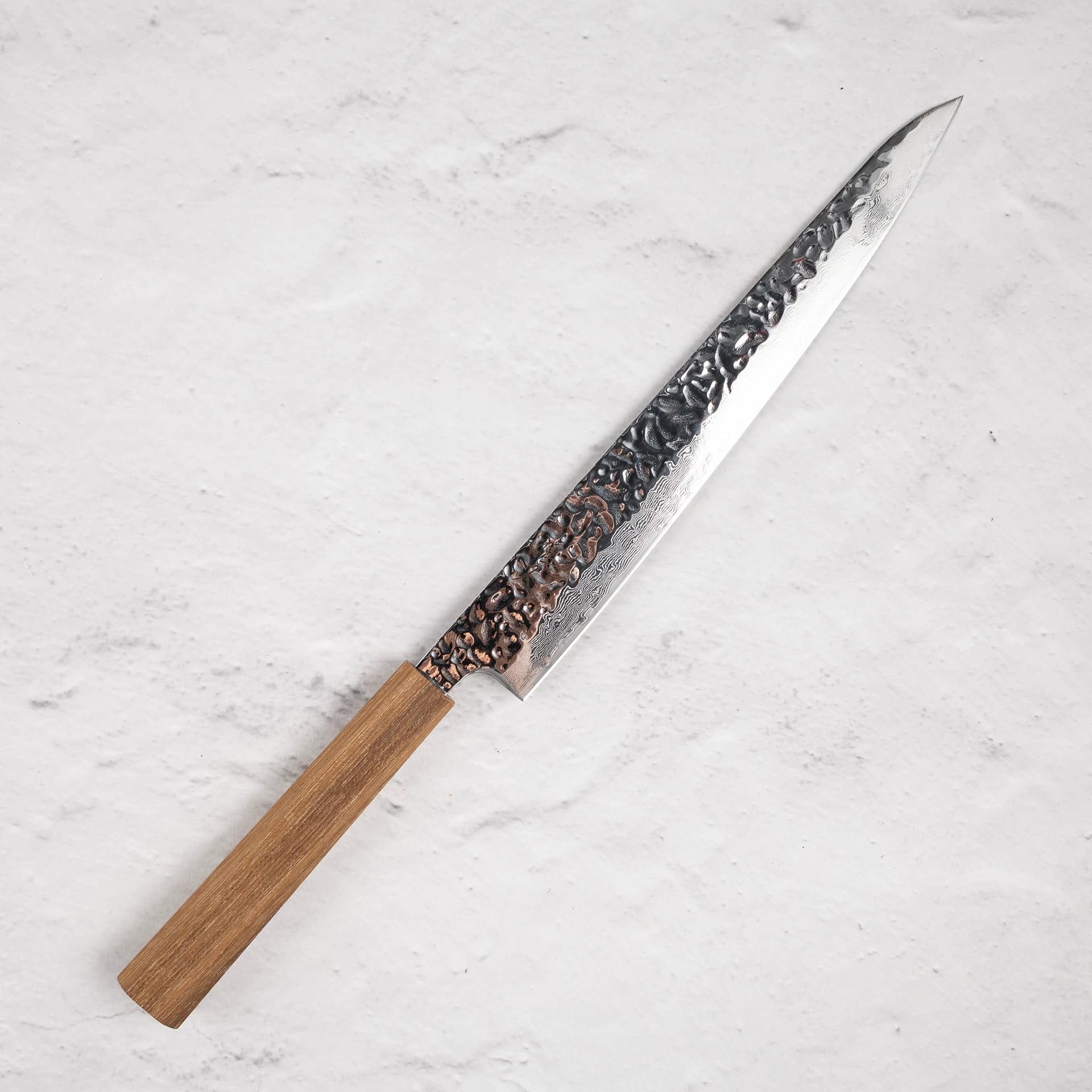 Tsunehisa AUS10 Tsuchime Damascus Sujihiki 240 mm