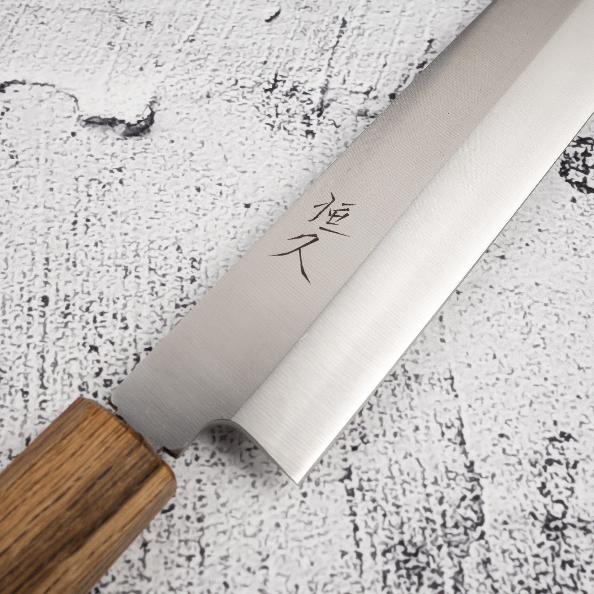 TsunehisaAUS8Yanagiba270mmMonoKashiYaki-20250806-08.jpg Tsunehisa AUS8 Yanagiba 270mm Monosteel Kashi, view 3