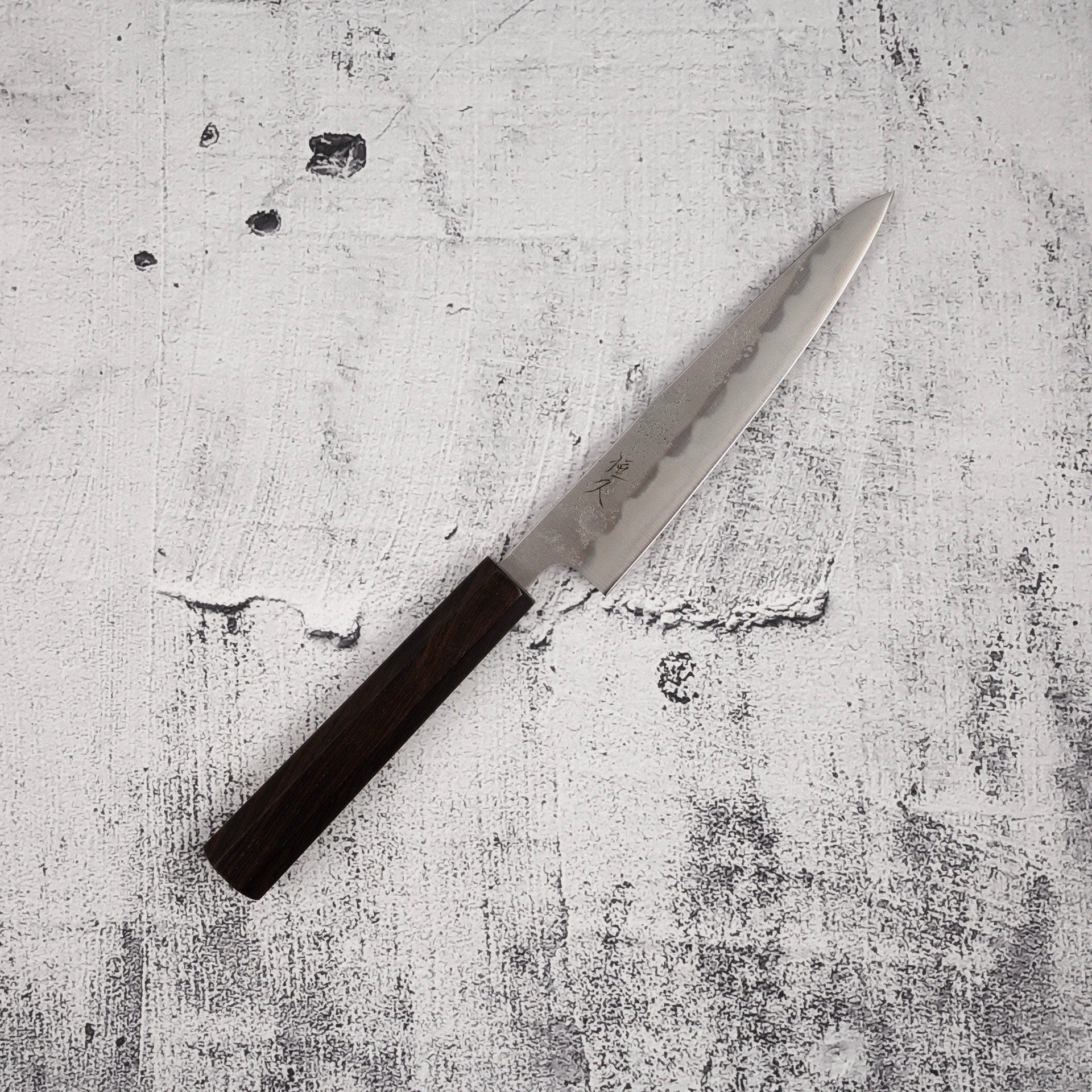 Tsunehisa Ginsan Nashiji Petty 135mm Ebony Handle