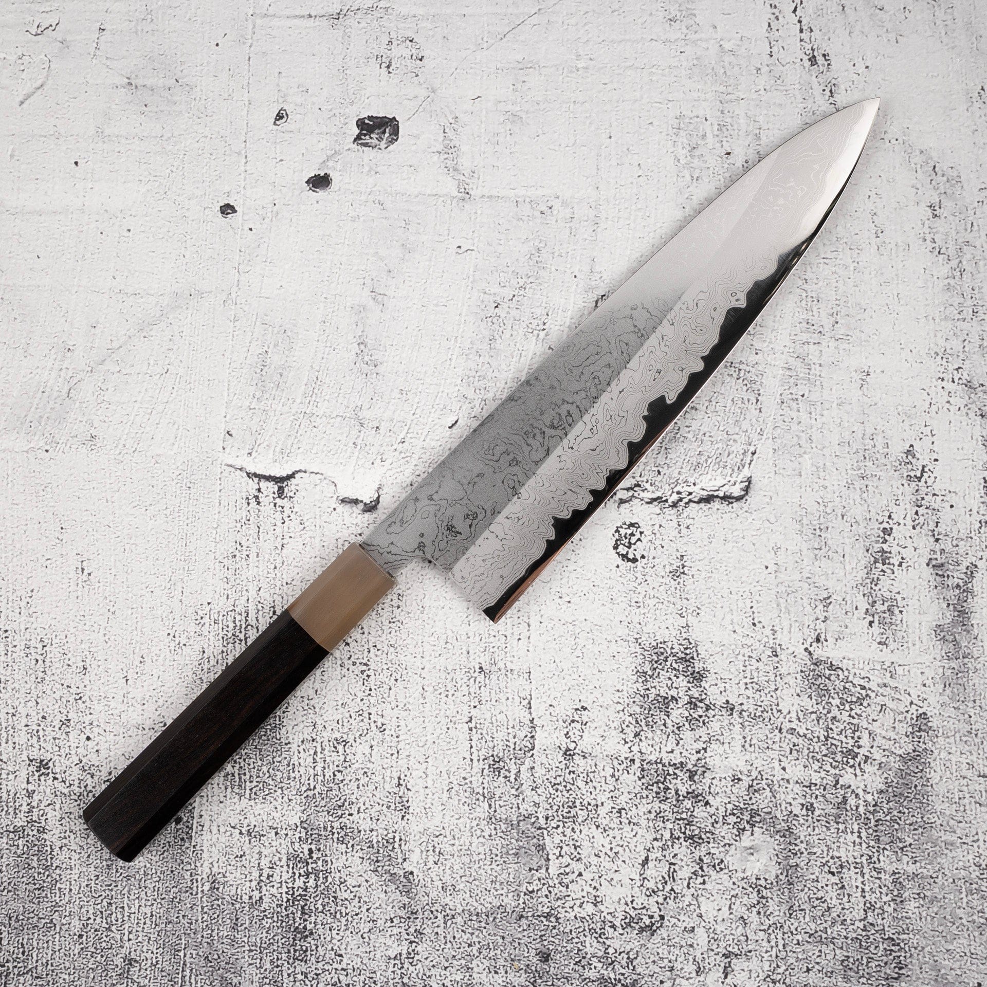 Yoshikazu Tanaka White 1 Damascus Gyuto 240mm