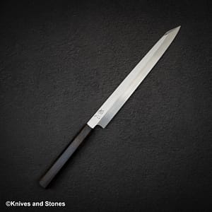 Hatsukokoro FAXR2 Powdered Steel K-tip Yanagiba 270mm Mirror Polish Ebony
