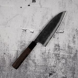 Hatsukokoro Kurokaze Blue 2 Deba 180mm Double Bevel Kurouchi