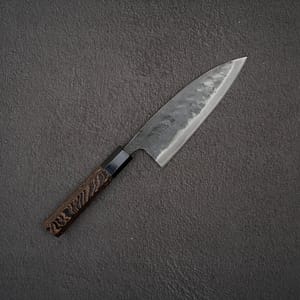 Hatsukokoro Kurokaze Blue 2 Kurouchi Deba 165mm Double Bevel