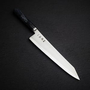 Hatsukokoro Kaijin Blue 2 K-tip Gyuto 240mm Migaki Curly Maple