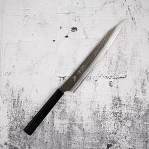 Kurosaki Kokusen Ei AS Sujihiki 240mm Aogami Super Ebony