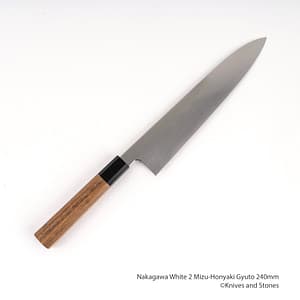Nakagawa White 2 Mizu-Honyaki Gyuto 240mm
