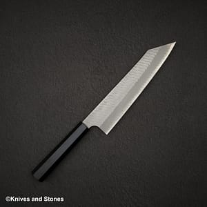 Nigara SG2 Tsuchime Matt Migaki K-tip Gyuto 240mm Ebony