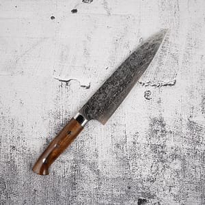 Takeshi Saji SG2 Diamond Damascus Gyuto 180mm Ironwood Handle