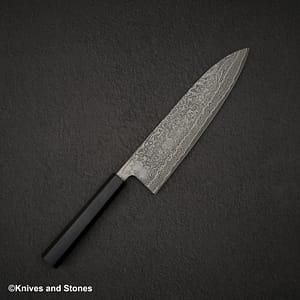 Shiro Kamo Kurokumo SG2 Black Damascus Gyuto 210mm Ebony
