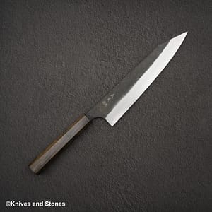 Yoshimi Kato Kintaro Aogami Super Damascus KU Nashiji K-tip Gyuto 210mm